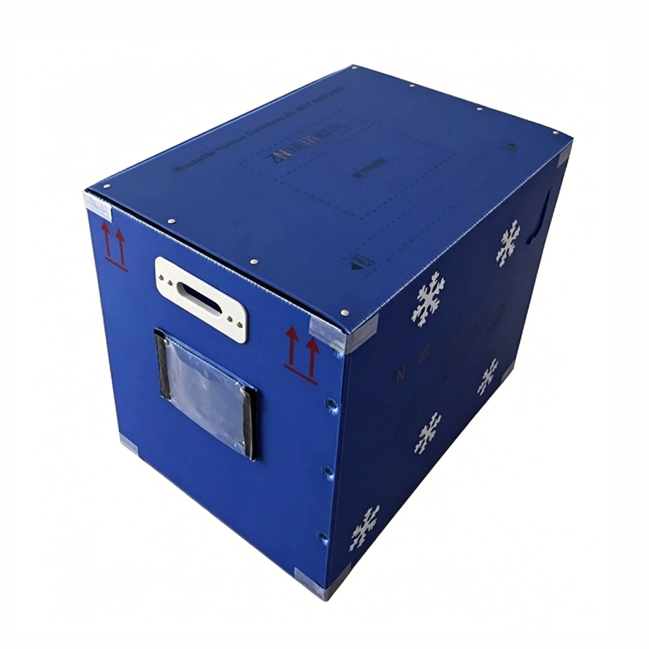 Caja de embalaje logística de cadena de frío de hoja hueca de PP